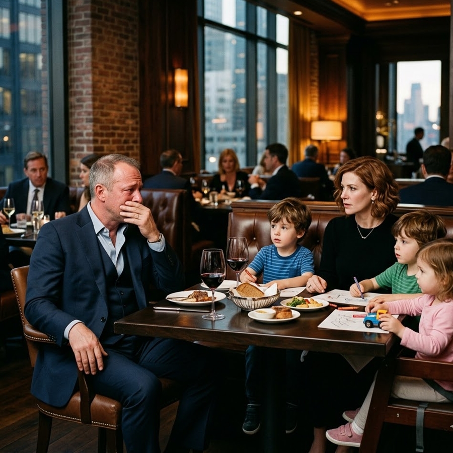 “A Billionaire Entered a Luxury Restaurant and Saw His Ex-Wife With Triplets Who Looked Exactly Like Him—What She Told Him Next Shattered His Entire Empire of Control”