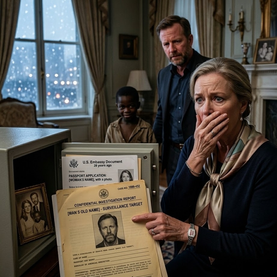 “A Dying Millionaire Saved a Freezing Man and Child in the Snow—But That Night She Opened Her Bedroom Door and Discovered They Had Been Watching Her for Years”