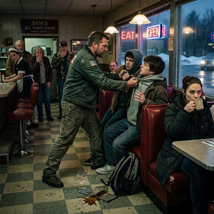 The Ex-Soldier Thought He Had Just Ruined His Life in a Roadside Diner — Until the Mysterious Woman Revealed Who Was Really Hunting Her