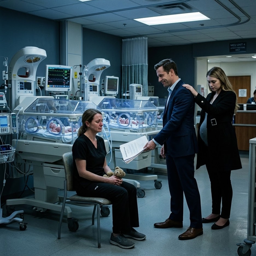 My Husband Dropped Divorce Papers Beside My Premature Twins—Ten Minutes After I Called My Grandfather, the Entire Hospital Security System Shut Him Down