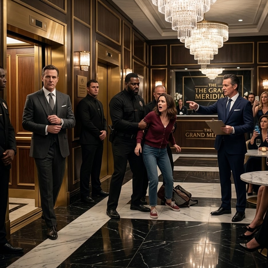 The Hotel Manager Had Me Dragged Out in Front of Everyone—Then the Elevator Opened and She Realized the Woman on the Floor Was Already “Owned” by the Man She Feared Most
