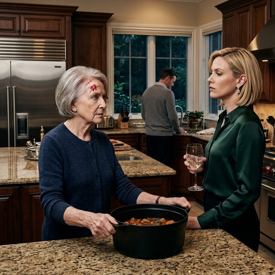 My Daughter-in-Law Hit Me With a Ladle While My Son Turned Up the TV—Five Minutes Later, One Crash Changed Everything… and That’s When They Realized the House Was Never Theirs