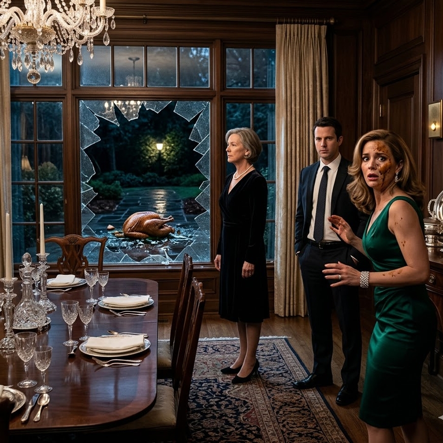 My Daughter-in-Law Spat Gravy in My Face and Called Me “Disgusting”—Then I Threw the Thanksgiving Turkey Through the Window Right Before Her Wealthy Parents Walked In