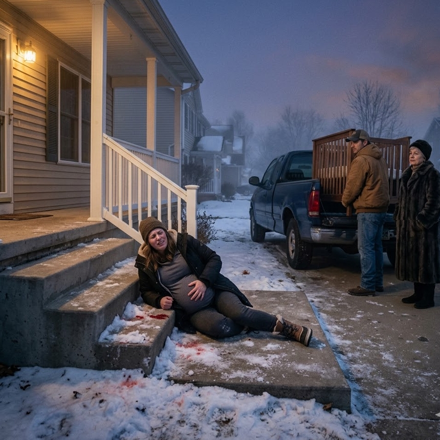 My Husband Stole Our Baby’s Crib for His Sister, Then Left Me Bleeding in the Snow — But He Forgot the Cameras Were Recording Everything