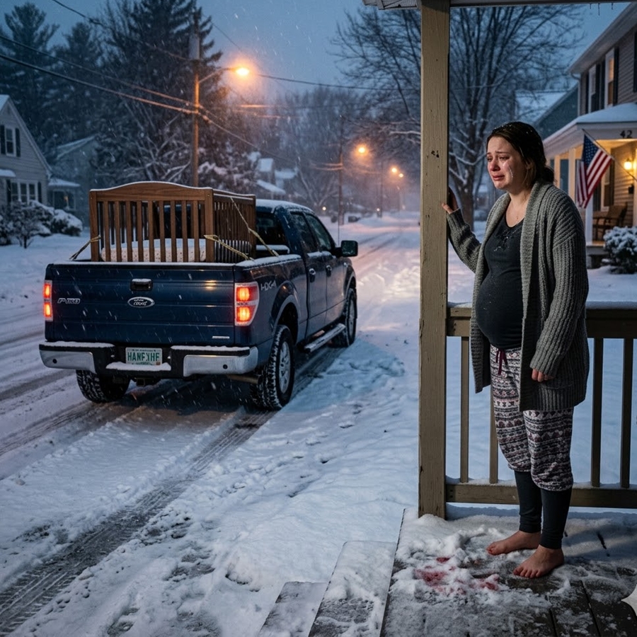 My Husband Gave Away Our Baby’s Crib to His Sister—Then His Mother Pushed Me Down the Icy Stairs While I Was 9 Months Pregnant