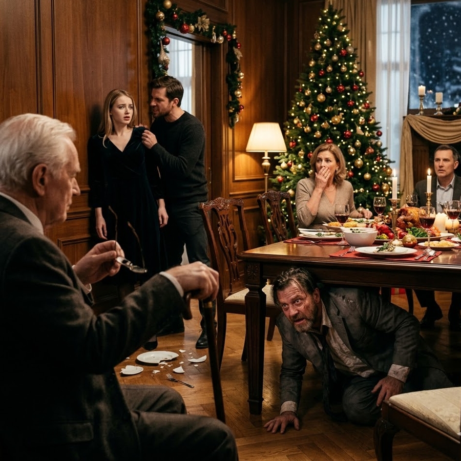 At a Christmas Family Dinner, a Brutal Shove Exposed a Secret No One Was Ever Meant to Remember…”