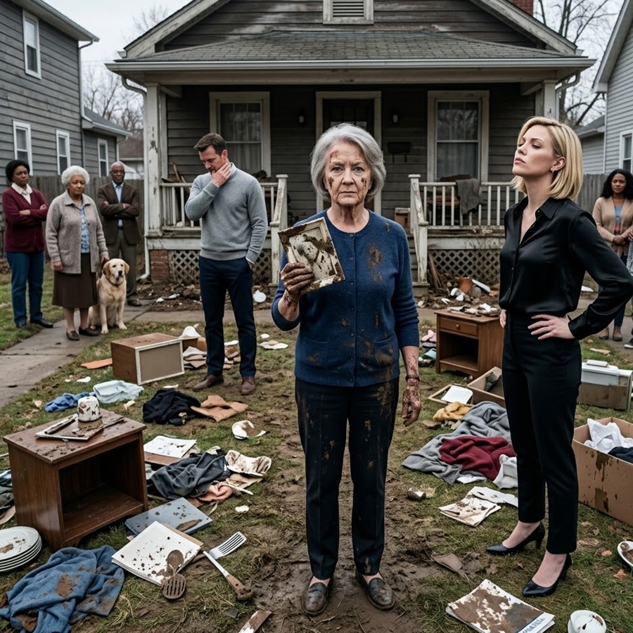 I Came Home to Find My Life Thrown on the Lawn—My Son Said Nothing… But When I Opened One Folder, Everything They Thought They Owned Disappeared in Seconds