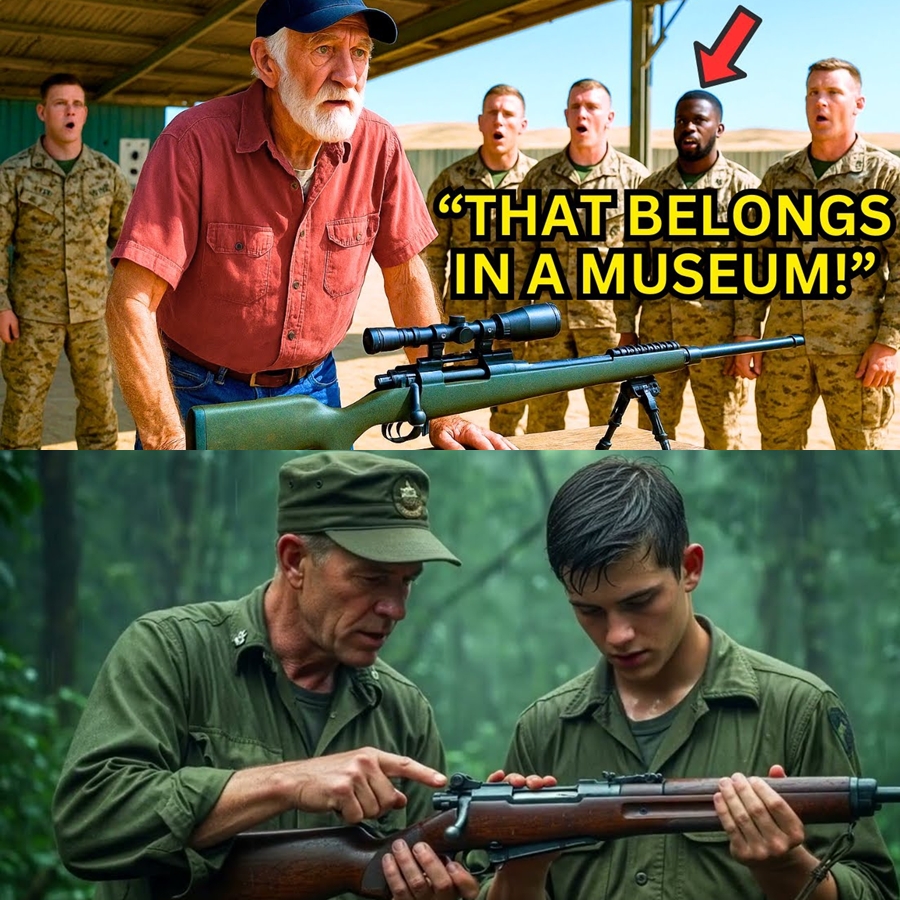 The Old Groundskeeper Brought a Rusty Rifle to the Range and Silenced Every Marine