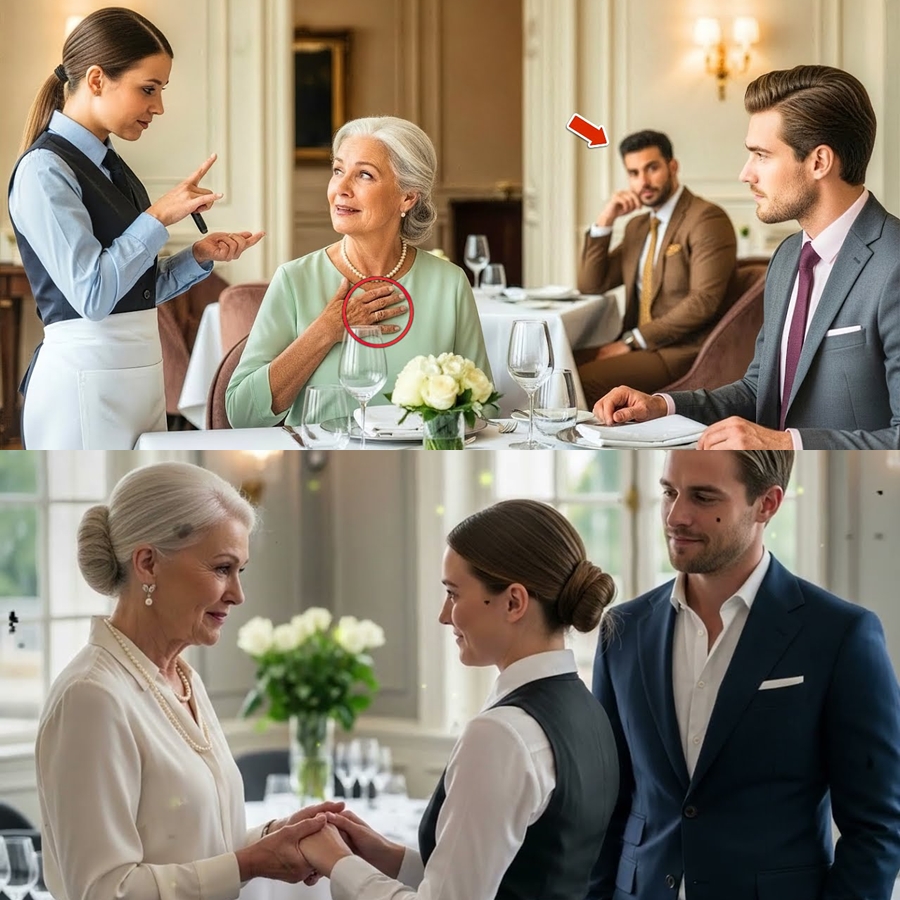 A Shy Waitress Started Signing to a Billionaire’s Mother. The Room Fell Silent.