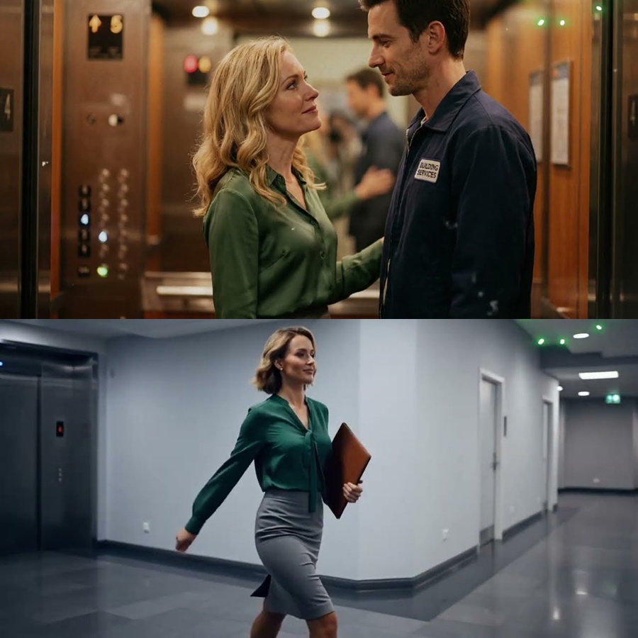 They Cornered the Female CEO in the Elevator. The Janitor’s Six Words Changed Everything.
