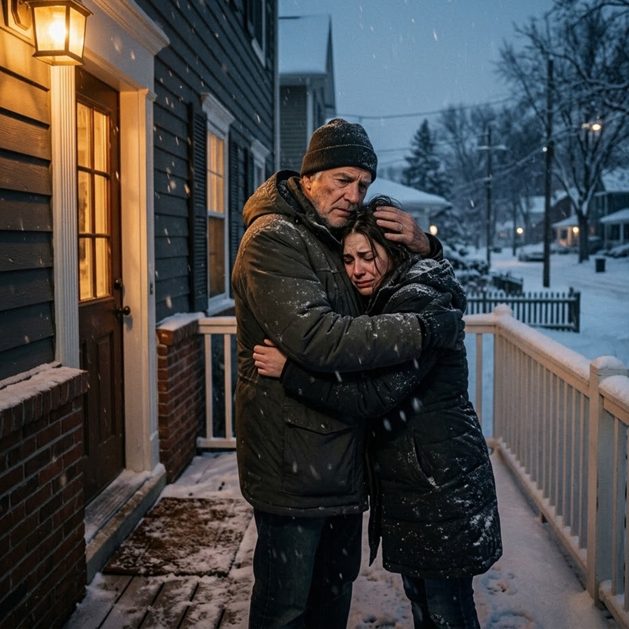 My Daughter Showed Up Barefoot in the Snow at 4 a.m. Saying Her Husband Locked Her Out and No One Would Believe Her—But When I Made One Call, His Perfect Life Started Falling Apart in Ways He Never Saw Coming