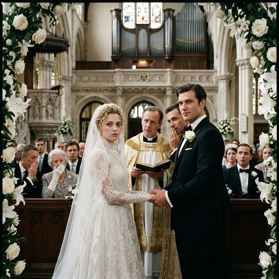 “She Walked Down the Aisle With a Hidden Bruise—But What She Exposed at the Altar Brought a Powerful Family to Its Knees”