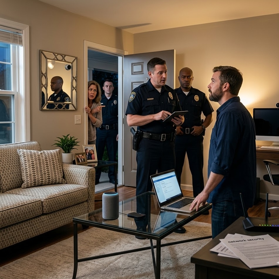 “He Changed His Wi-Fi Password—Then Police Showed Up at His Door Saying His Neighbor Couldn’t Call for Help… But What They Found Hidden Inside His Network Made Everyone Go Silent”