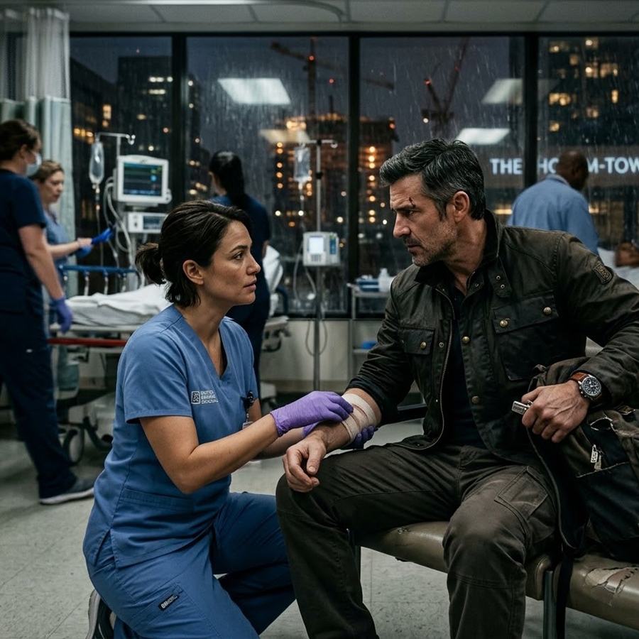 “A Poor Nurse Saved a ‘Homeless’ Man in the Rain—Weeks Later He Returned in a Luxury Suit and Whispered a Secret That Made Her Step Back in Shock”