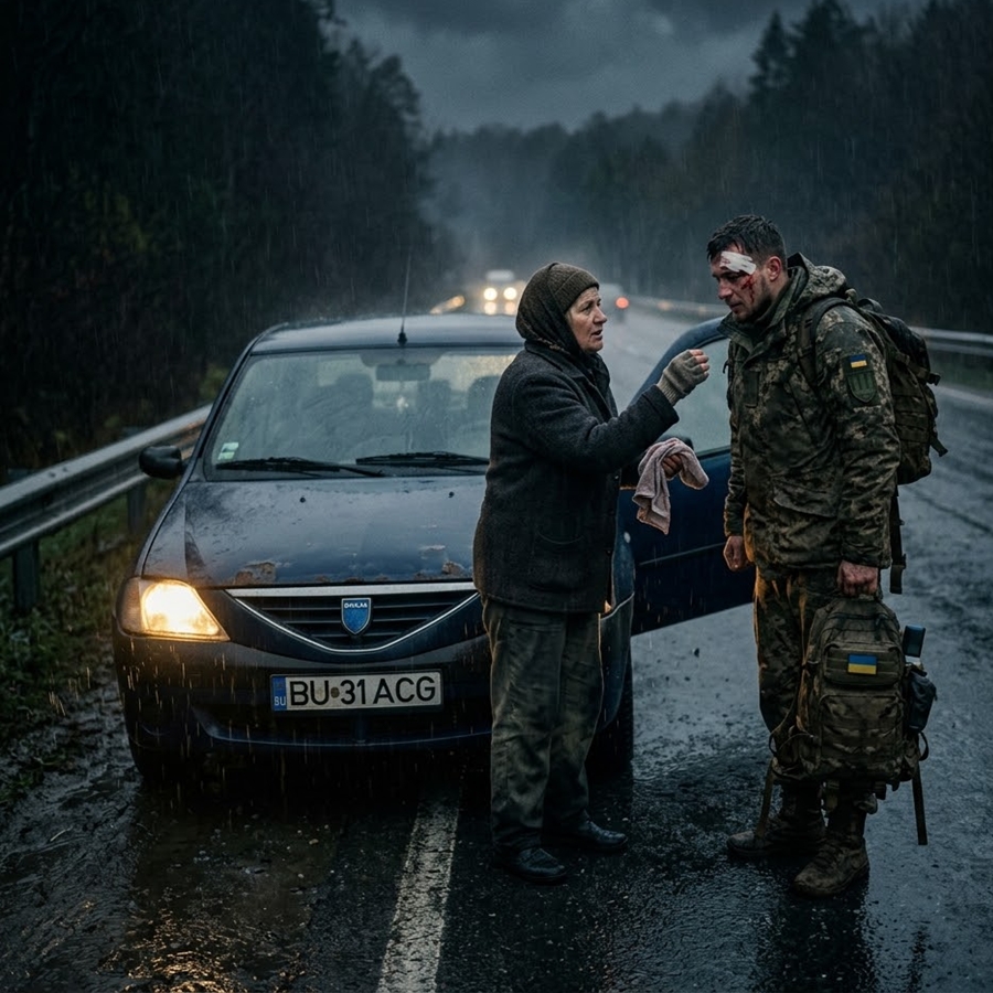 She Picked Up a Wounded Stranger in the Rain — The Next Morning She Found a Classified Envelope That Turned Her Entire Life Upside Down
