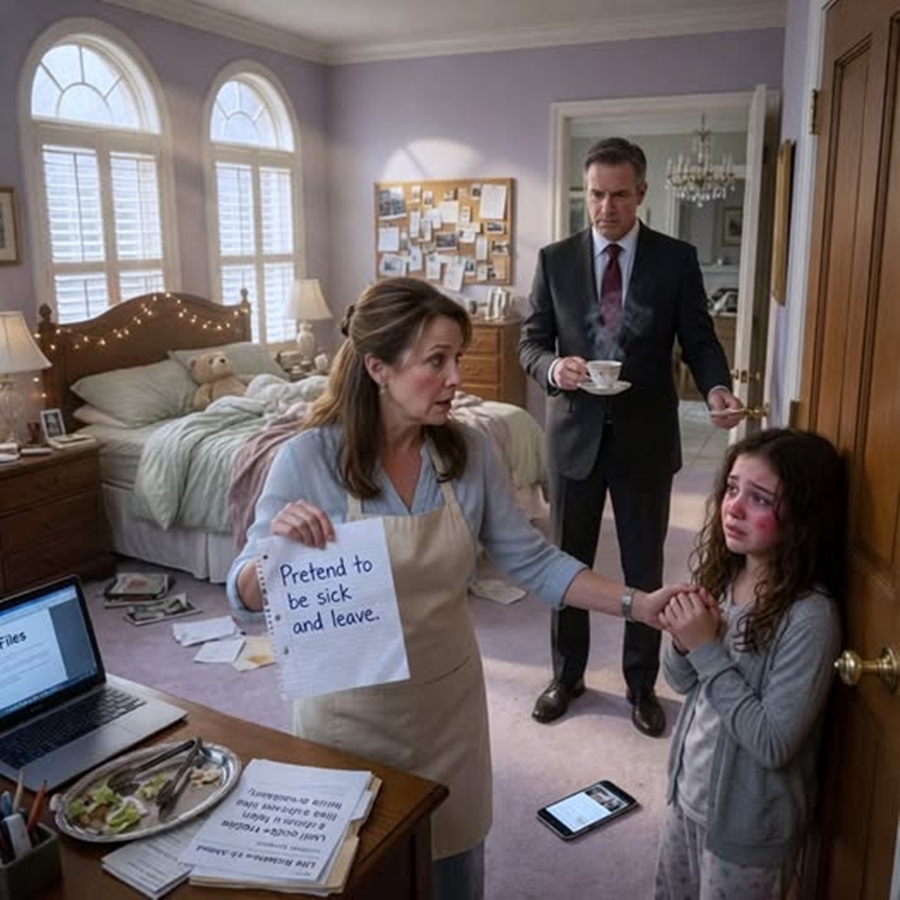 My Daughter Handed Me a Note During My Husband’s Elite Brunch: “Pretend to Be Sick and Leave” — Minutes Later, I Realized My Perfect Marriage Was a Carefully Designed Trap