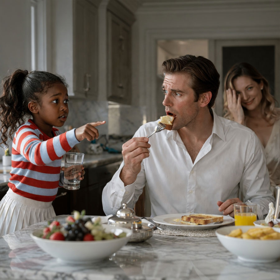 The Bitter Breakfast: A Billionaire, A Poisoned Toast, and the Maid’s Daughter Who Saw Too Much