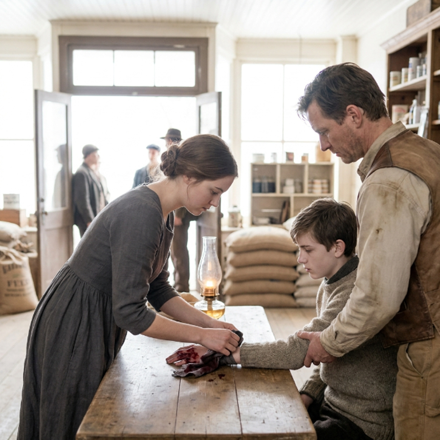 The Healer They Called a Fraud Stitched a Boy’s Hand — Then a Rancher Asked Her to Stay
