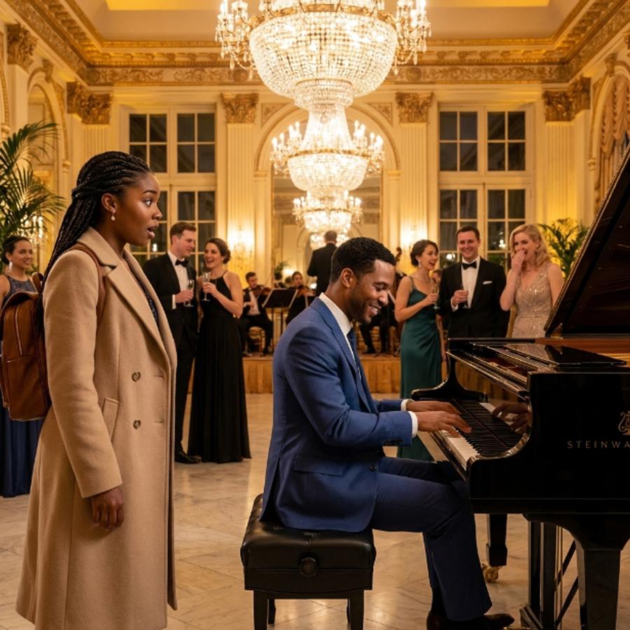 A Homeless Girl Walked Into a Restaurant—Her Piano Performance Left a Billionaire Speechless