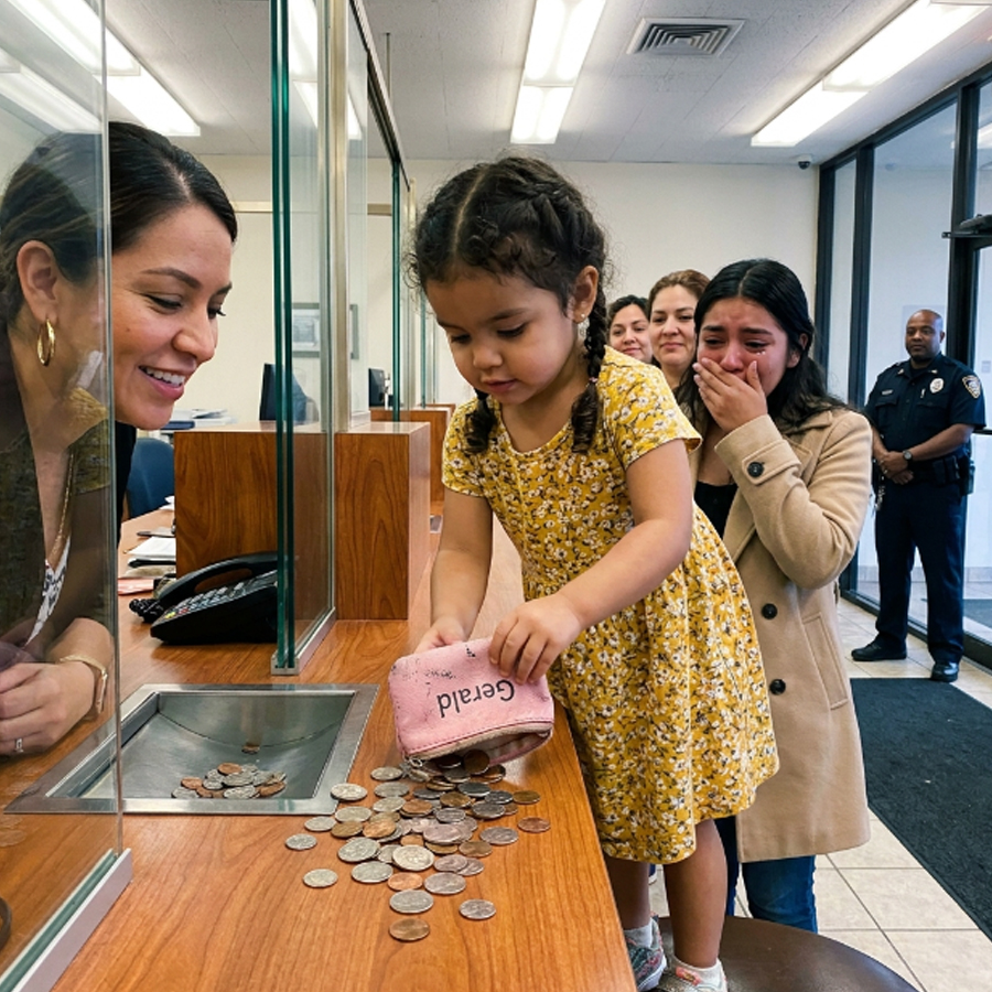 A Widow Cleaned His Mansion for 14 Months—Then Her 3‑Year‑Old Emptied a Purse at the Bank