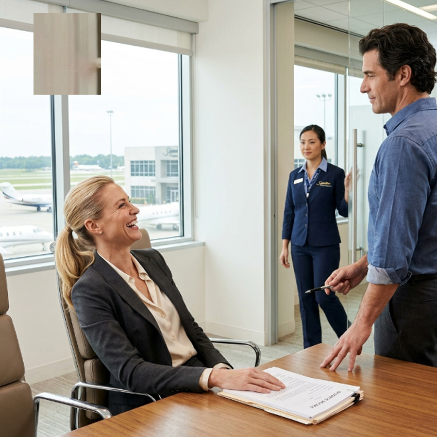 She Laughed When He Signed The Divorce Papers. Then The Airport Agent Greeted Him