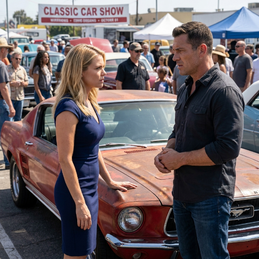 A Billionaire Laughed at His Rusty Mustang—Then He Found a Hidden Emblem and the Truth About Her Father