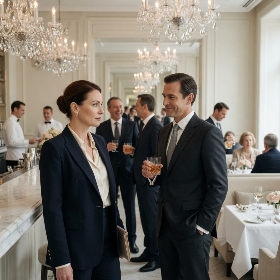 My Ex‑Husband Mocked Me at a Billionaire’s Dinner — Then My Husband Walked In