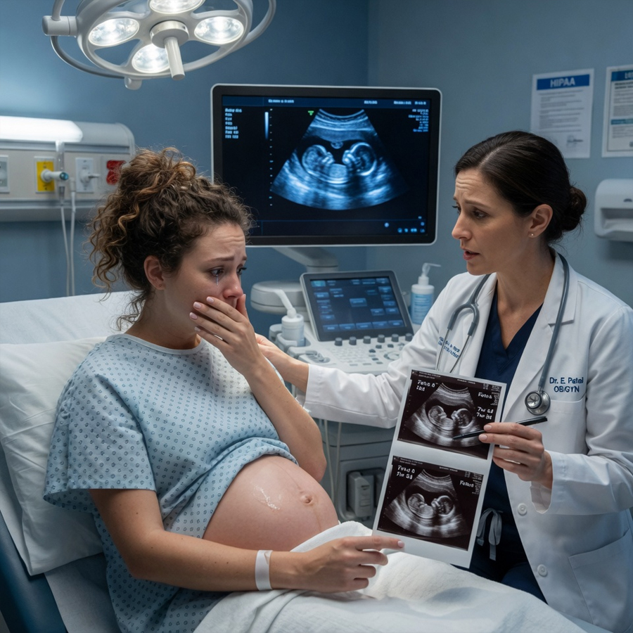 The Doctor Looked at Her Ultrasound and Whispered, “You Need to Leave Your Husband Tonight”