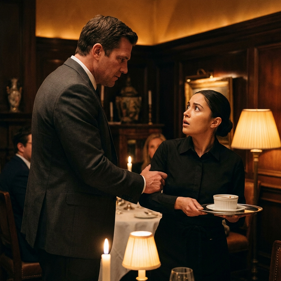 The restaurant smelled like money, not the honest kind.
