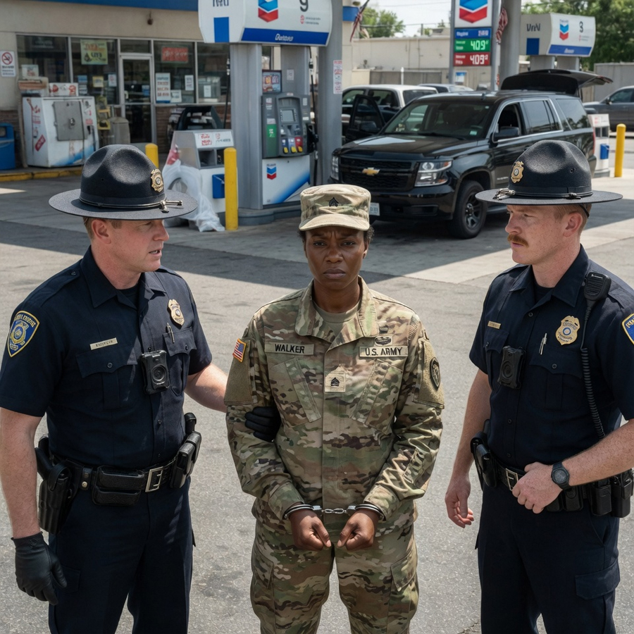 She Wore Her Army Uniform and Got Handcuffed at a Gas Station