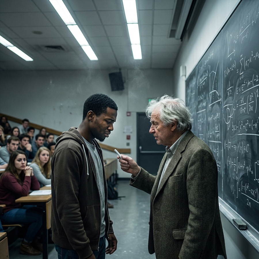 The Professor Mocked His Poor Black Student, Not Knowing Who Was Listening