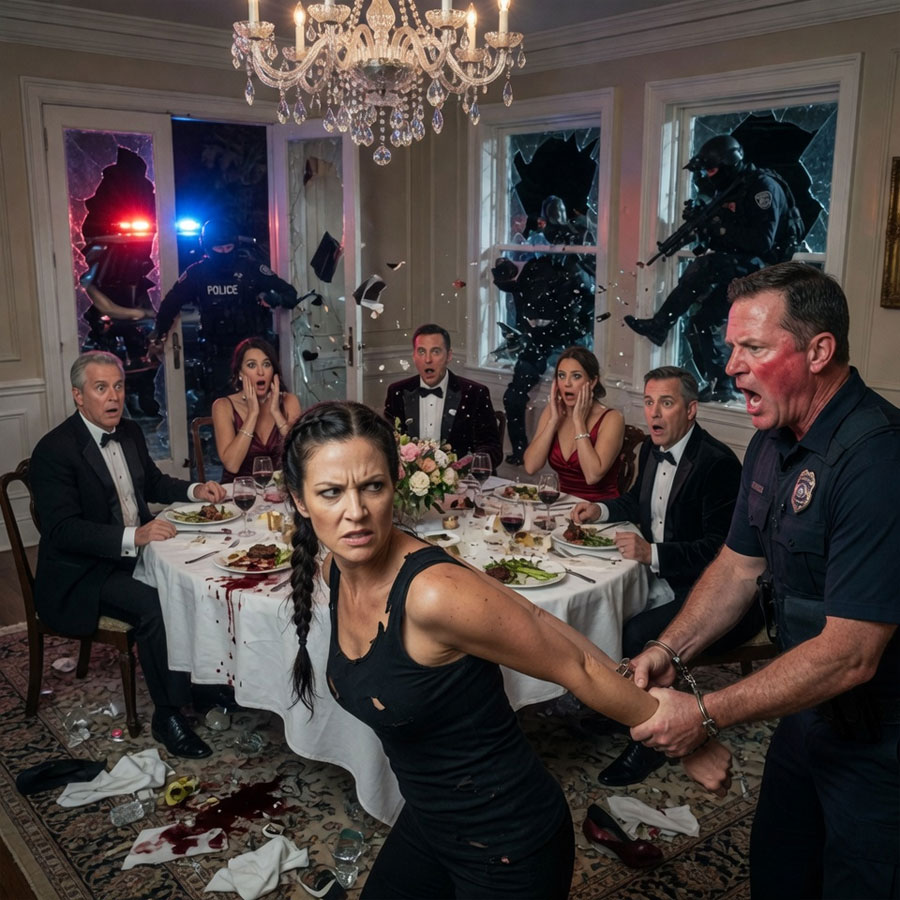 My brother, a decorated cop, handcuffed me in front of our entire family at dinner, calling me a fraud and a failure. He thought he was finally destroying my life, but he had no idea who was about to kick down the front door to rescue their General.