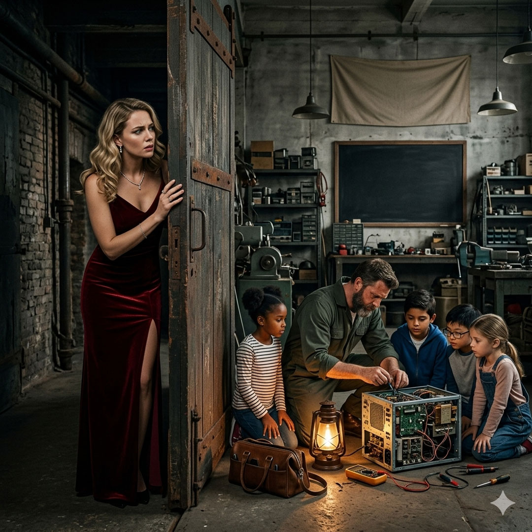 The CEO Followed Her Janitor At 2 AM To Catch Him Betraying Her — Then She Found An Abandoned Warehouse Full Of Sleeping Children And Her World Shattered