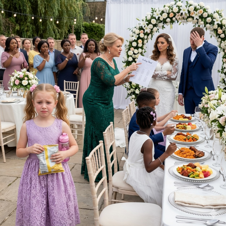 The newlywed wife removed a little girl from the children’s menu so she could seat her boss at the family table… and the husband discovered too late who he had married.