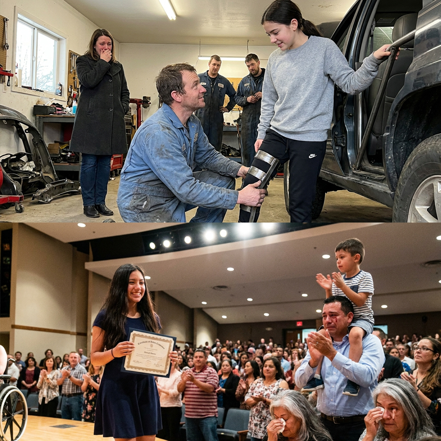 A billionaire’s daughter was told she might never walk normally again. Doctors had given up. Then a single father in a garage helped her take one step.