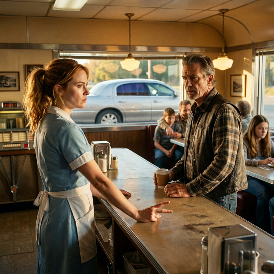 She Made a Secret Signal at a Diner – Then 12 Bikers Shut Down Her Street