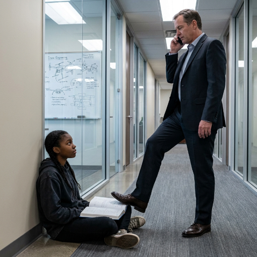 He Stepped on Her Textbook and Told Her She Didn’t Belong—She Saved His Company Anyway