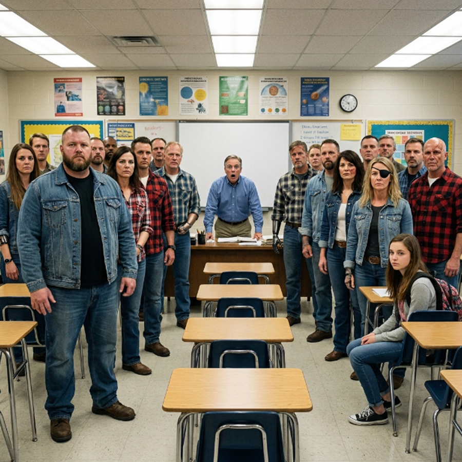 A Teacher Mocked Her Disabled Veteran Father – Then 21 Soldiers Walked Into the Classroom