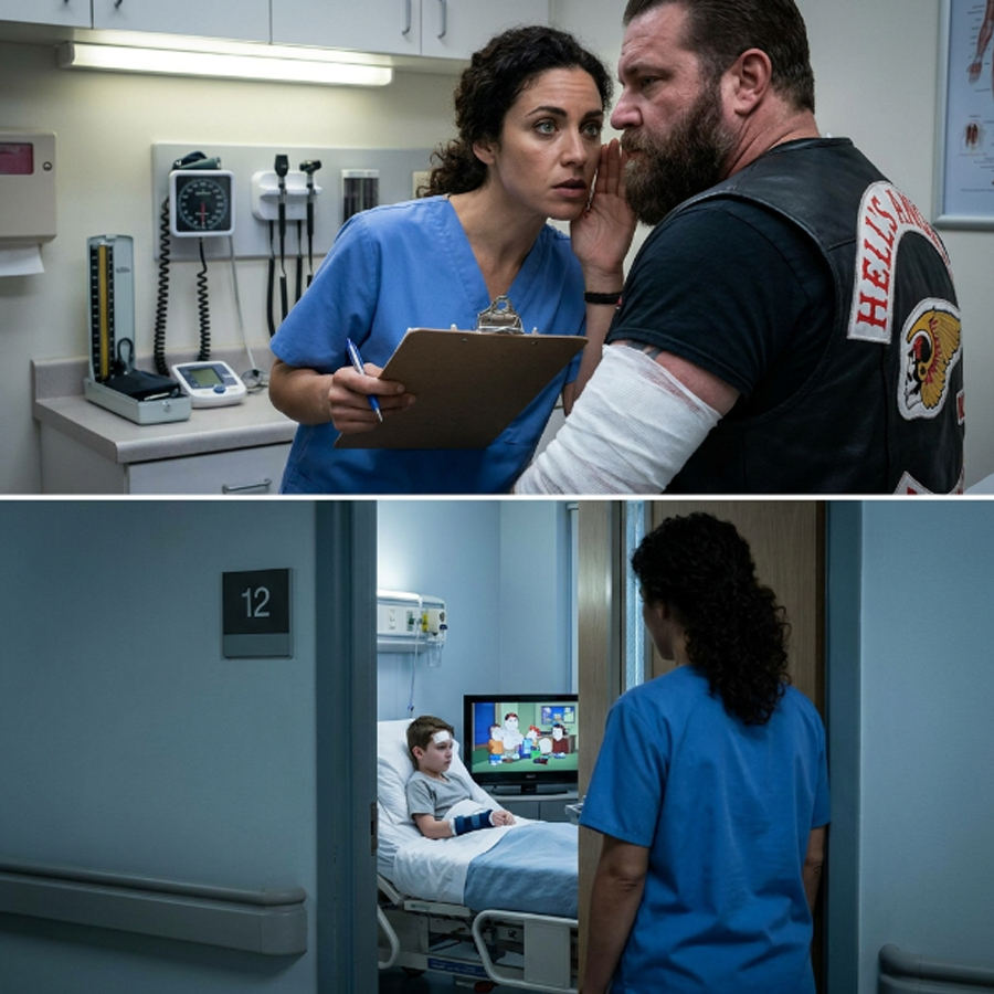 A Hell’s Angel Came To The ER For Stitches – A Nurse Whispered “Check Room 12” And Everything Changed