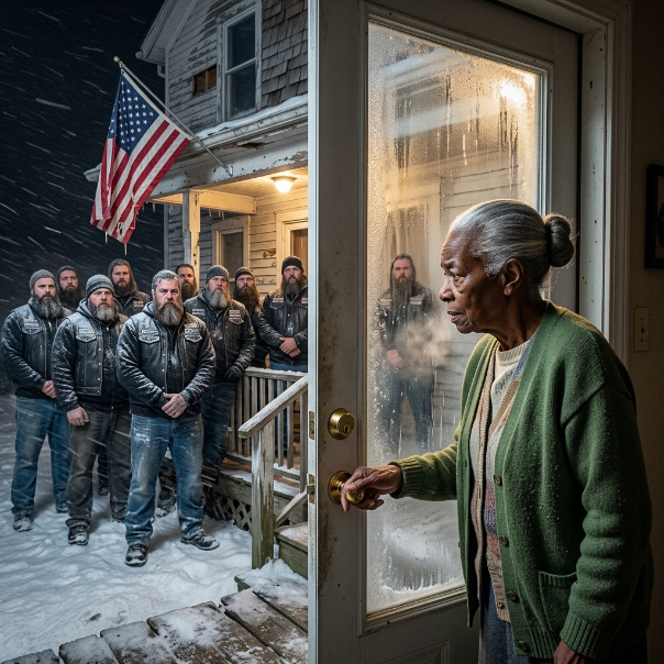 A 72-Year-Old Widow Let Nine Frozen Bikers Into Her Home—Then Discovered Who They Really Were