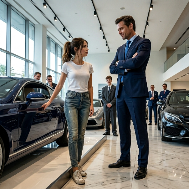 A Salesman Kicked a Woman Out of a Luxury Dealership—Then Her Husband’s Rolls-Royce Pulled Up