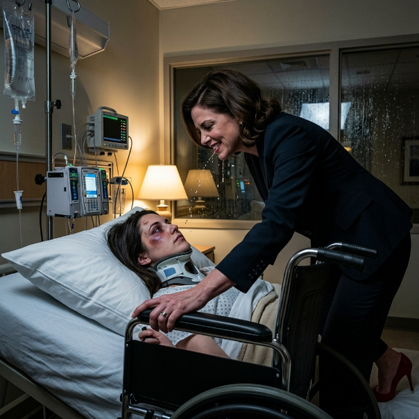 My Sister-in-Law Spat in My Face and Wheeled Me Toward the Stairs—Then the Chair Locked