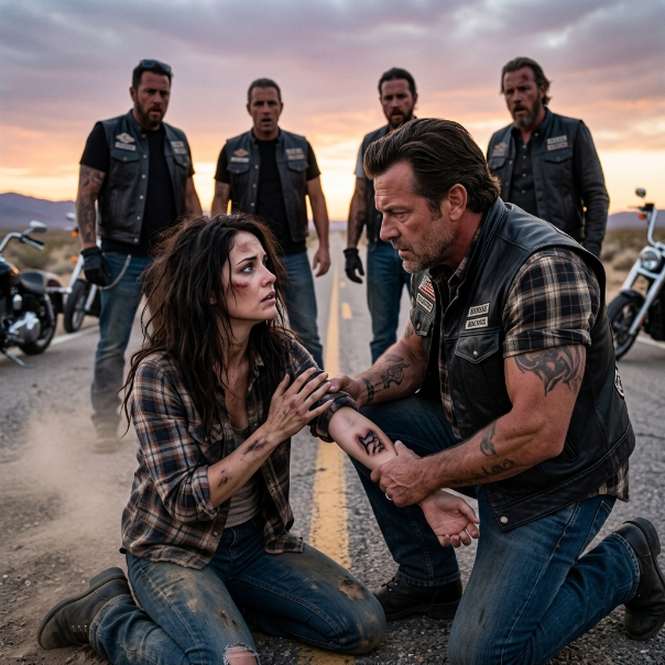 A Bruised Girl Stumbled Out of a Pickup and Begged to Be Killed—Then Five Bikers Found Her