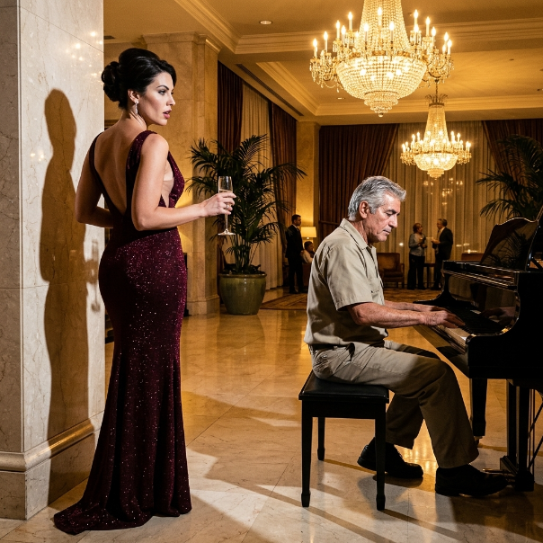 A CEO Mocked Her Janitor and Said She’d Marry Him If He Could Play—Then He Sat at the Piano