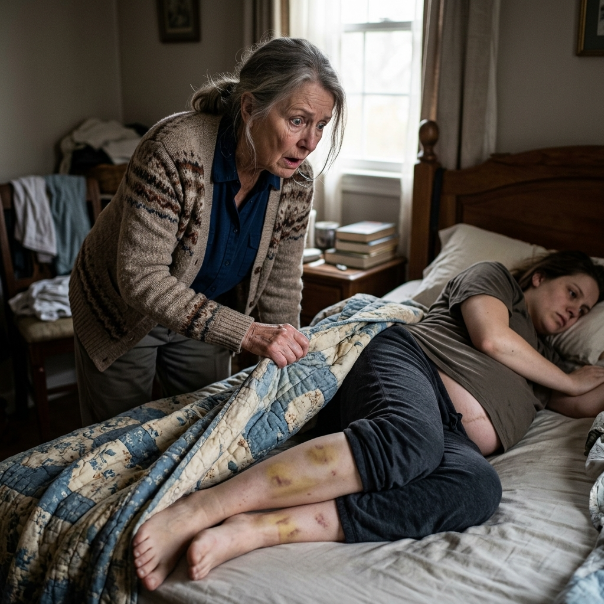 She Found Bruises On Her Pregnant Daughter—Then The Mother Went Downstairs And Smiled