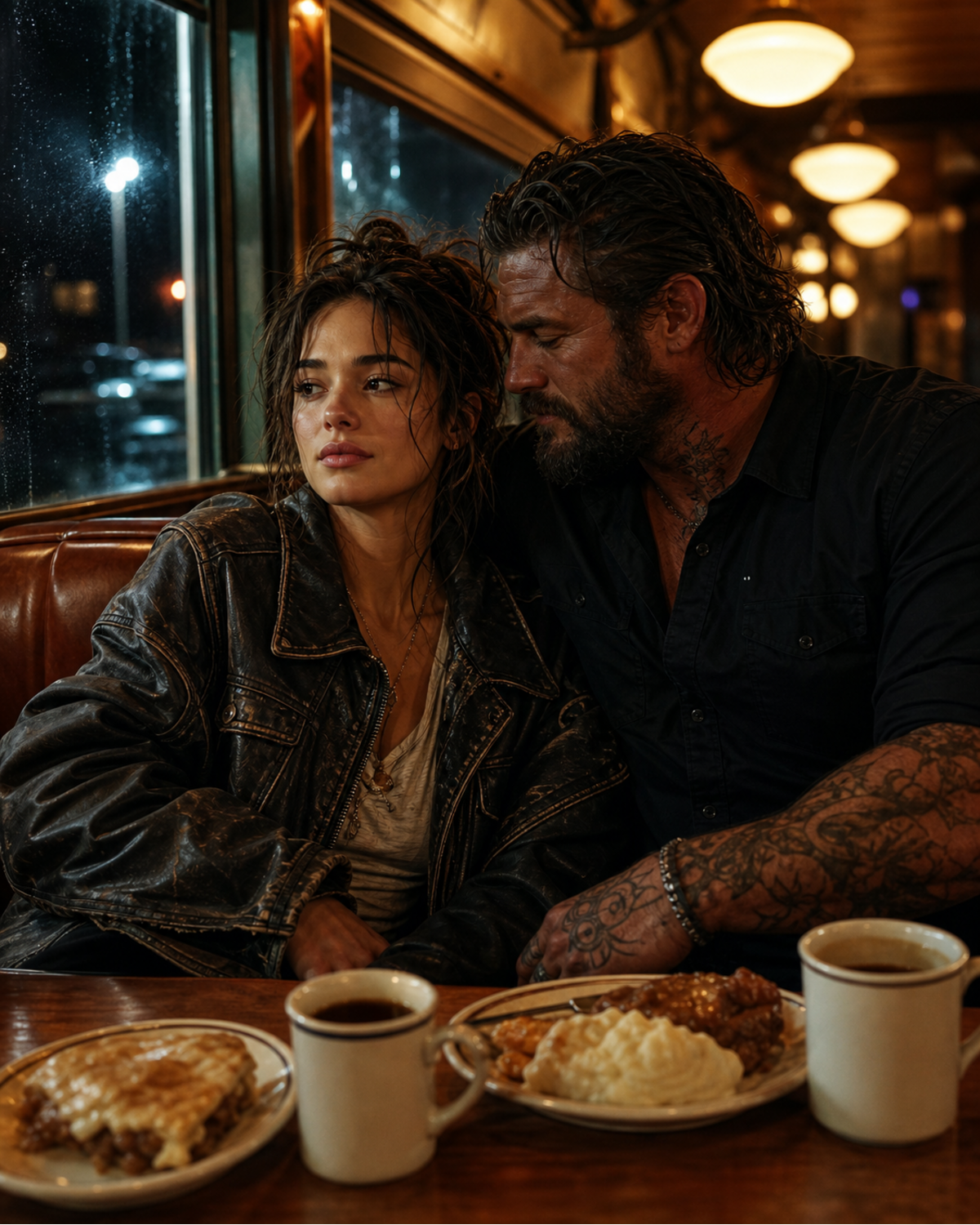 She Kneels In Red Wine — Then The Biker Comes For Her
